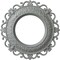 Ekena Millwork Orrington Ceiling Medallion (Canopies up to 6 5/8"), 13 1/4"OD x 6 5/8"ID x 1 1/8"P, Primed White CM13OR - alternate 1